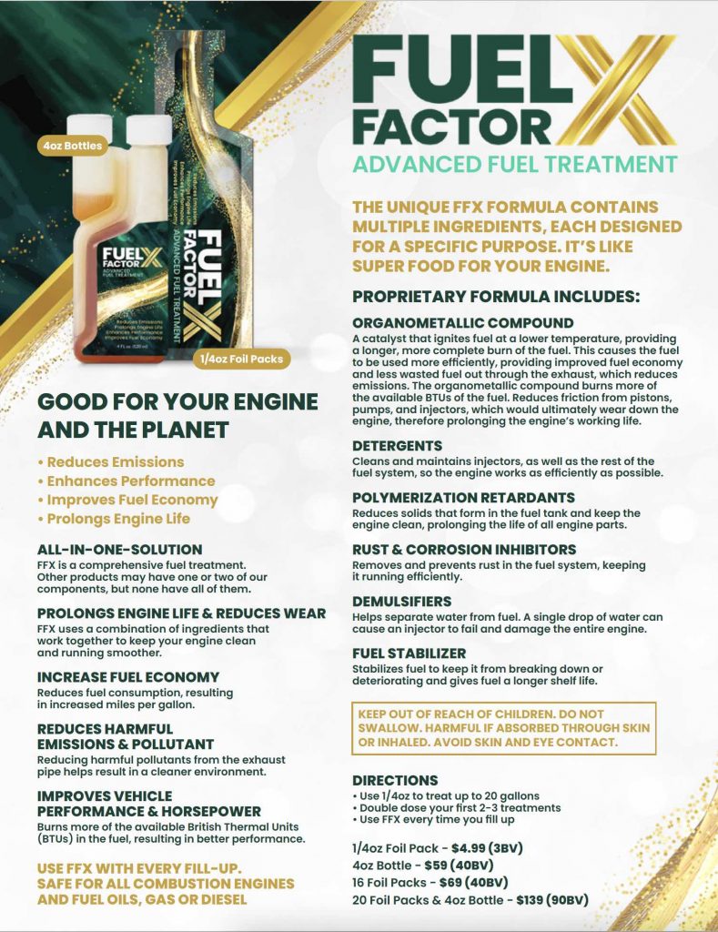 Fuel Factor X |  Advance Fuel Treatment FFX_One-sheet-789x1024 Home  